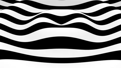 Ondas lineasBandW loop h264 2 Stock Footage 122253463