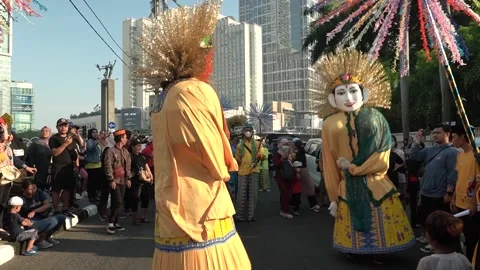 Ondel-Ondel Stock Footage 243469203