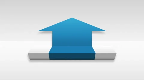 One 3D stair step. arrow square intro title box diagram chart,presentation 2. 스톡 동영상 62682061