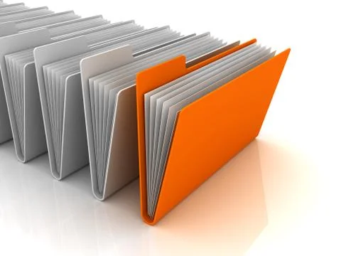 One active computer folder Stock Illustration