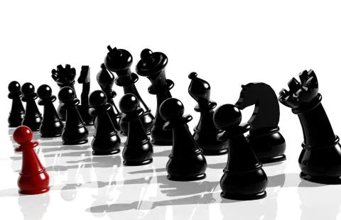 One against all Stock Illustration
