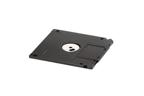 One all black floppy disk Foto stock