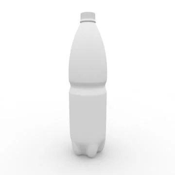 One and a half liter bottle of white Stock Illustration