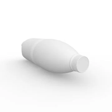 One and a half liter bottle of white Stock Illustration