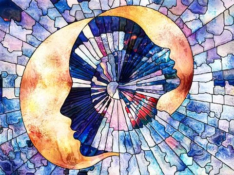 One and Many Illustrazione stock