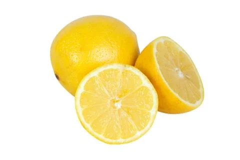 One and two halfes lemons Stock Photos
