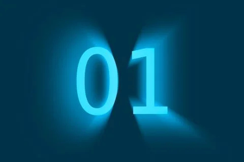 One and Zero Binary Codes in Computer Language 库存照片