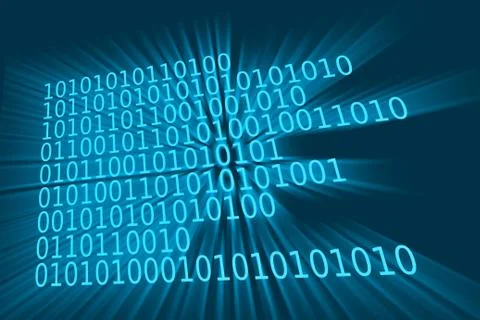 One and Zero Binary Codes in Computer Language 库存照片