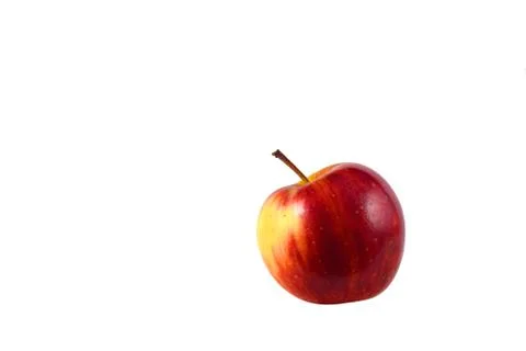 One apple isolated white background Stock Photos