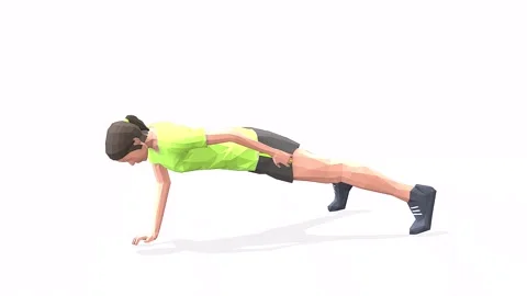 One arm pushups yellow Stock Footage 146958589