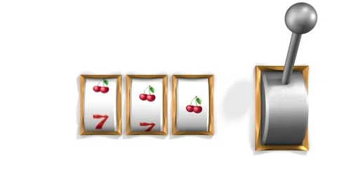 A one-armed bandit. A win. Bids. Luck. Stock Footage 285666974