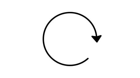 One arrow circle animation Stock Footage 312599679