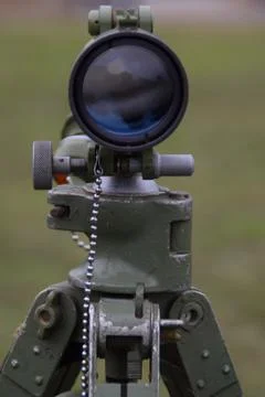 One artillery sighting device Foto stock