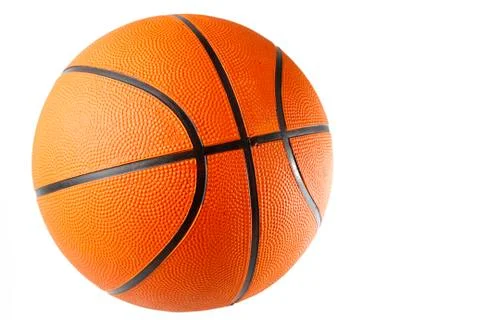 One basketball on plain background Foto stock
