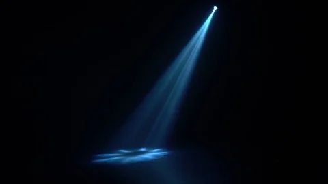 One beam from a lantern in a dark room Stock Footage 92866678