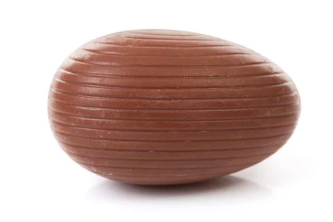 One big brown chocolate easter egg Stock Photos