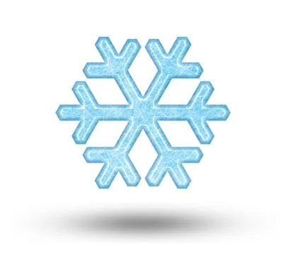 One big snowflake Stock Illustration