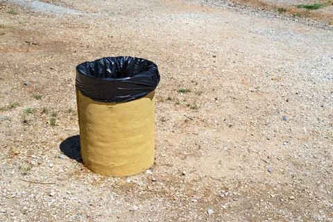 One bin for garbage Foto stock