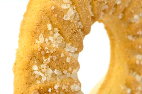 One biscuit close up Stock Photos