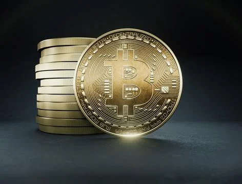 One bitcoin Stockillustratie