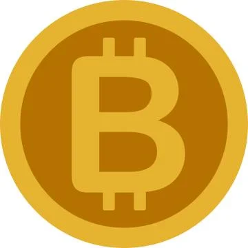 One bitcoin medal Stock Illustration