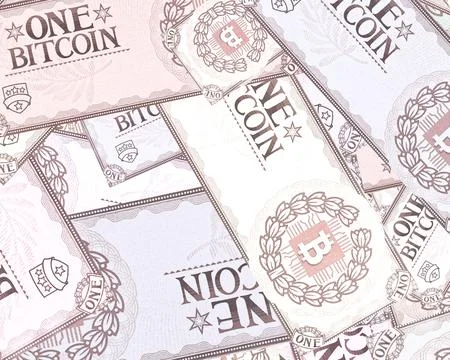 One-bitcoin-pattern 스톡 일러스트