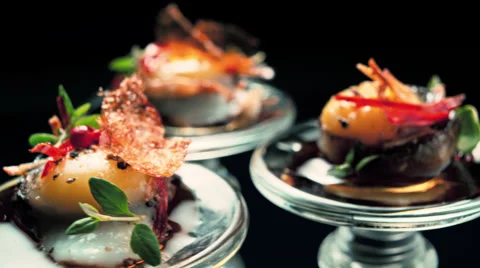 One bite gourmet design Stock Footage 58499679