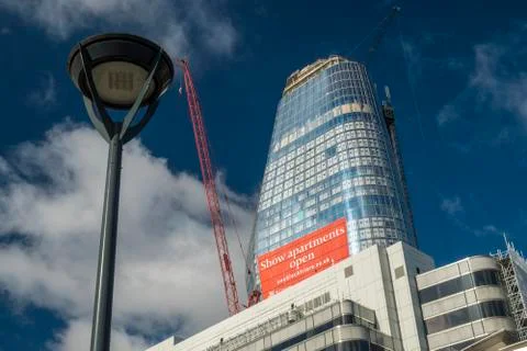 One Blackfriars seen under construction in August 2017 Stock Photos