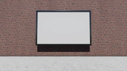 One blank billboard Stock Illustration