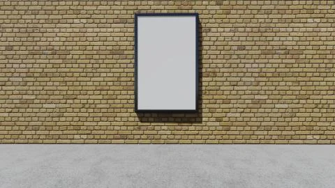 One blank billboard Stock-Illustration