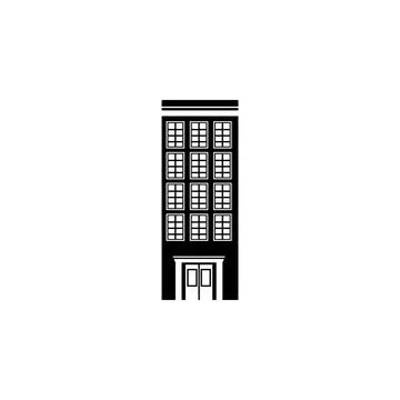 One-block building icon. Element of travel icon for mobile concept and web apps Ilustración de archivo
