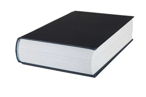 One book isolated on white background Stock Photos