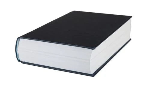 One book isolated on white background Stock Photos