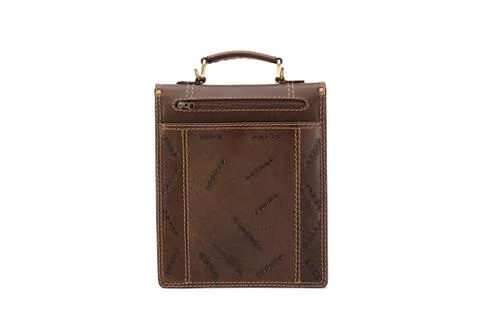 One briefcase leather Foto stock