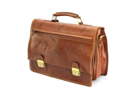 One briefcase leather Stock Photos