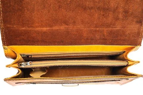One briefcase leather Stock Photos