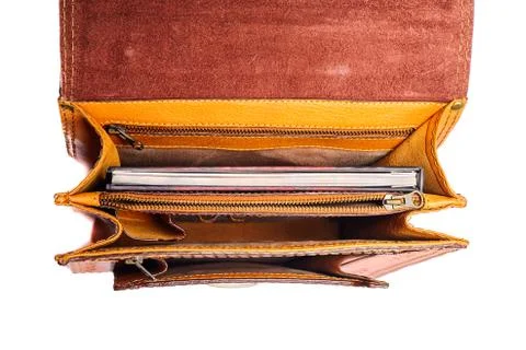 One briefcase leather Stock Photos