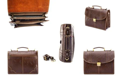 One briefcase leather Stock Photos