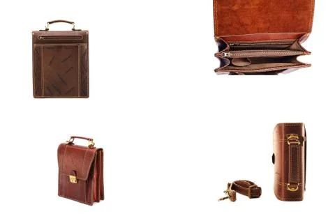 One briefcase leather Stock Photos