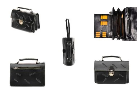 One briefcase leather Stock Photos