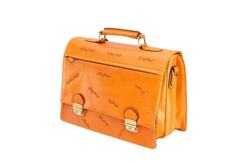 One briefcase leather Stock Photos