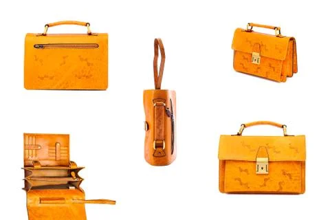 One briefcase leather Stock Photos