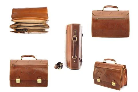One briefcase leather Stock Photos