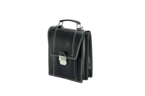 One briefcase leather Foto stock