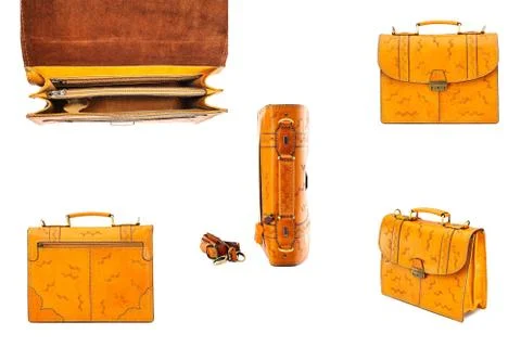 One briefcase leather Stock Photos