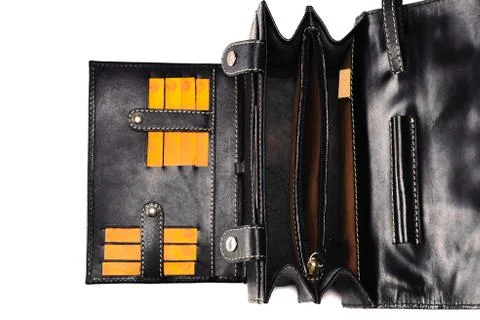 One briefcase leather Stock Photos