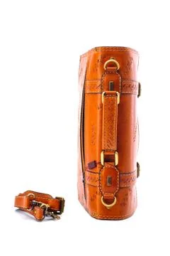 One briefcase leather Foto stock