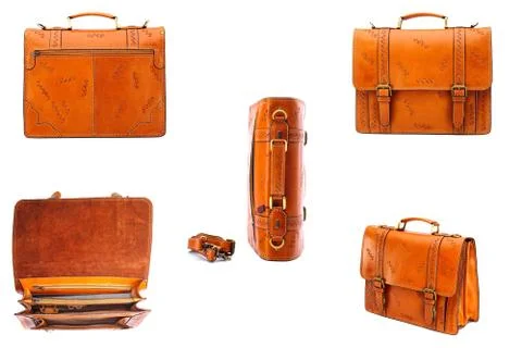 One briefcase leather Stock Photos