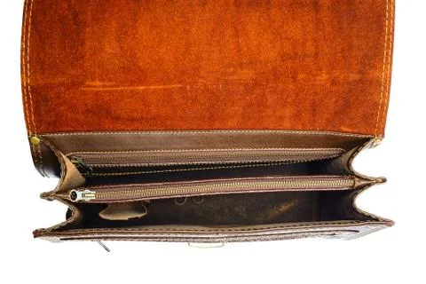 One briefcase leather Stock Photos