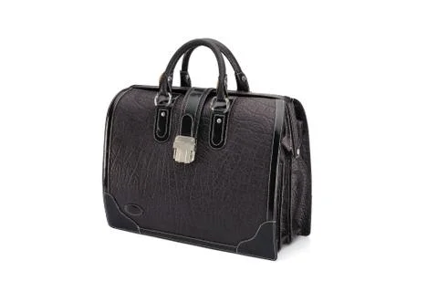 One briefcase leather Stock Photos